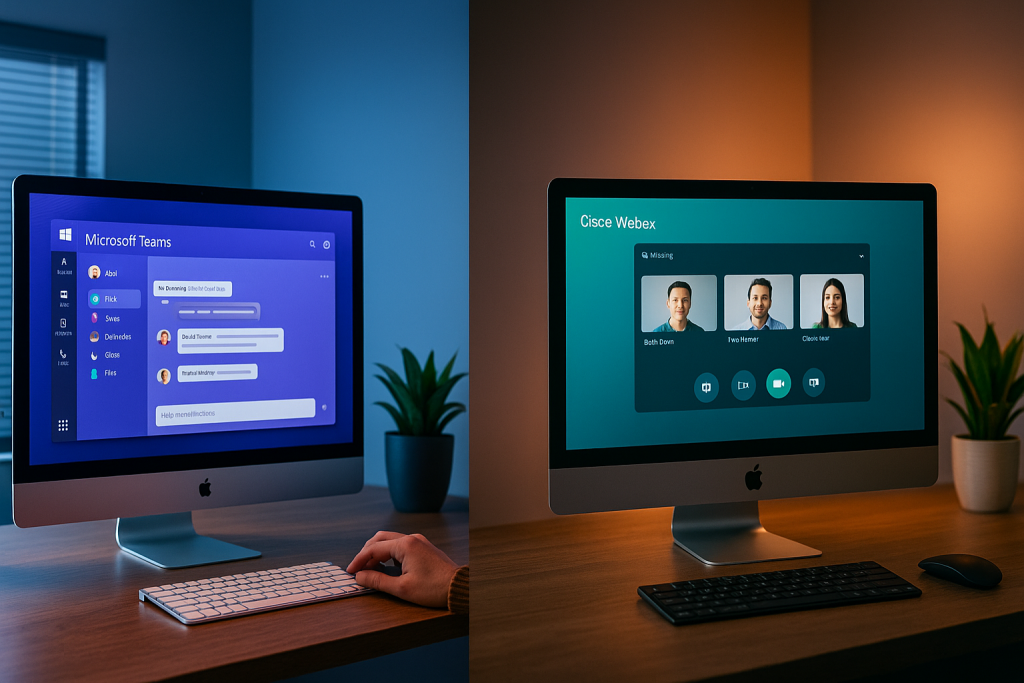 Microsoft Teams and Cisco Webex